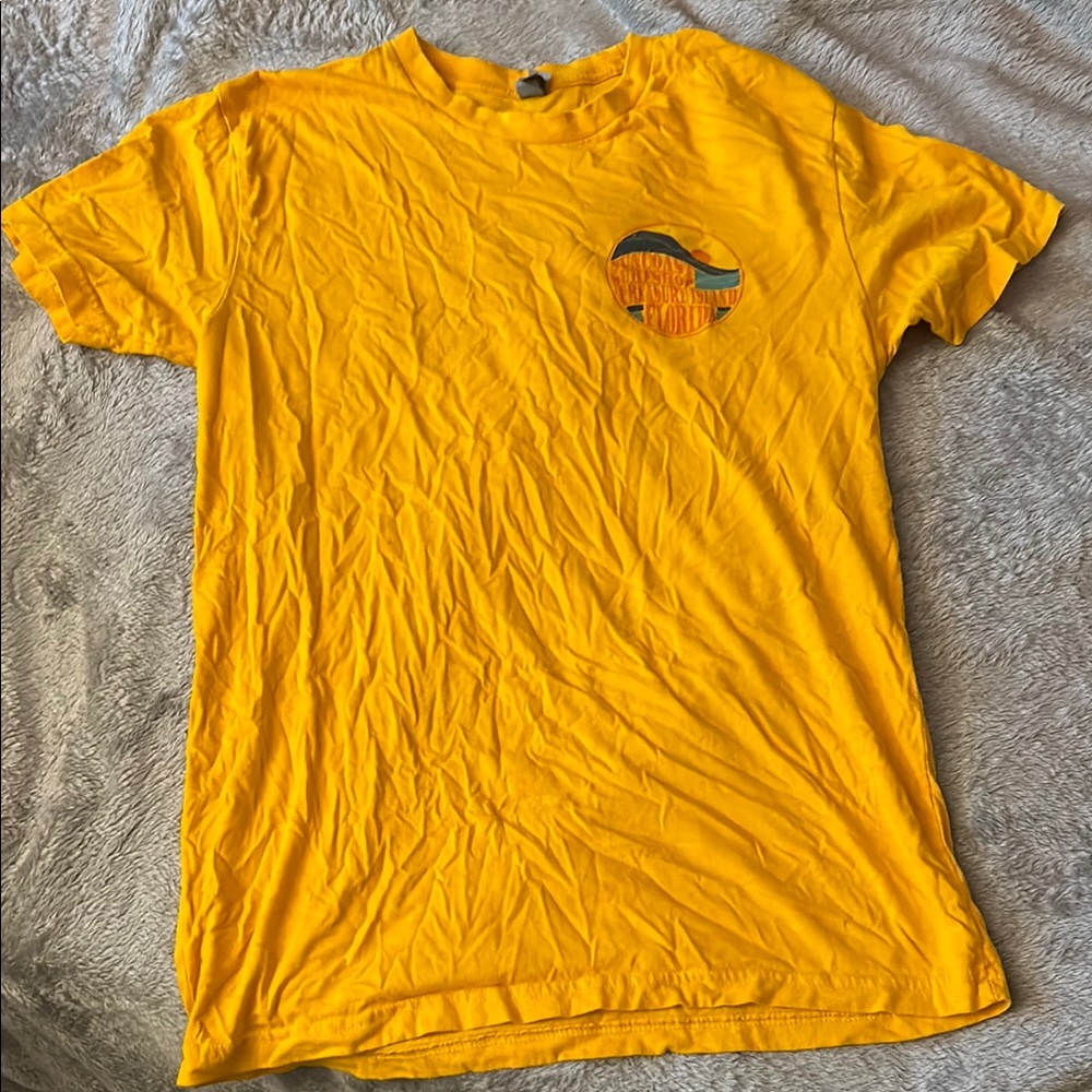 Next Level Apparel Yellow Short Sleeve Tee